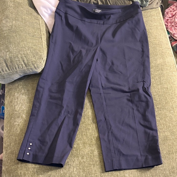 Fundamental Things Pants - Elegant Navy Women's Capris